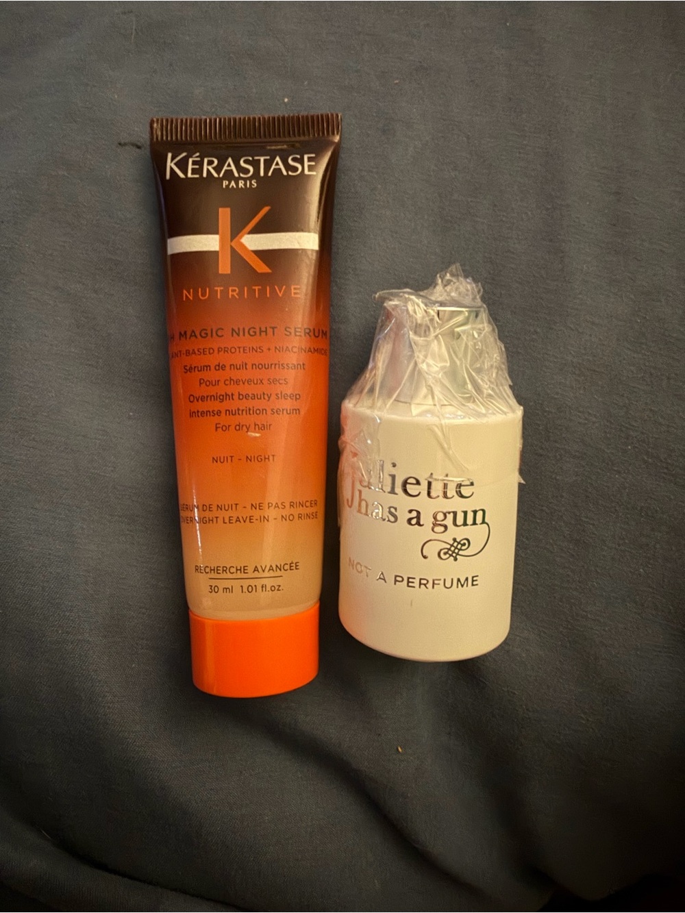 Kerastase Nutritive Magic Night Serum & Juliette has a gun not a perfume duo